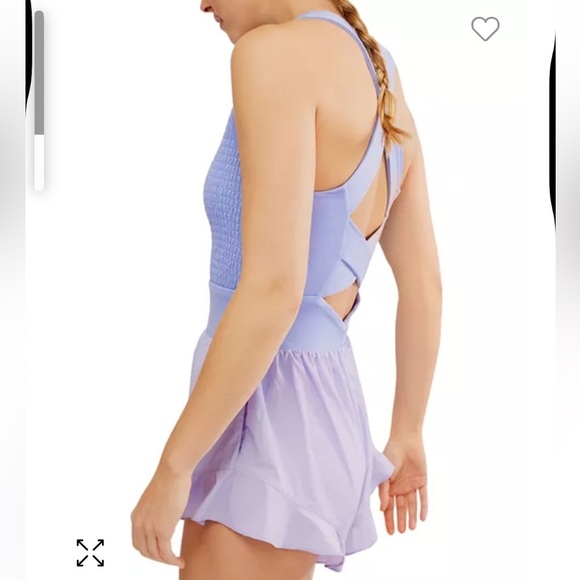 New Free People Movement Breathless Sleeveless Romper women Twilight Violet M - Picture 3 of 8